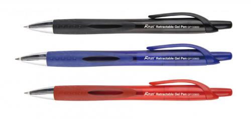 Retractable gel ink pen