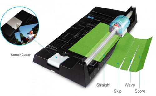 Trimmer Cutter multi-functions and cut rounded corners, size A4 - TM-20